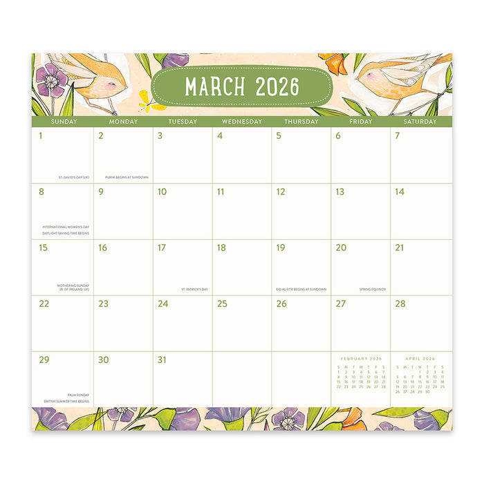 Where Love Grows Pad Special Edition 2026 Magnetic Calendar