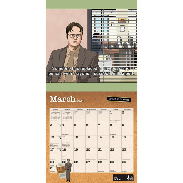 2024 The Office Mini Wall Calendar