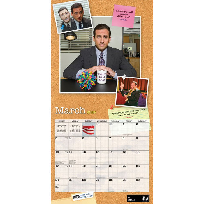 2024 The Office Wall Calendar