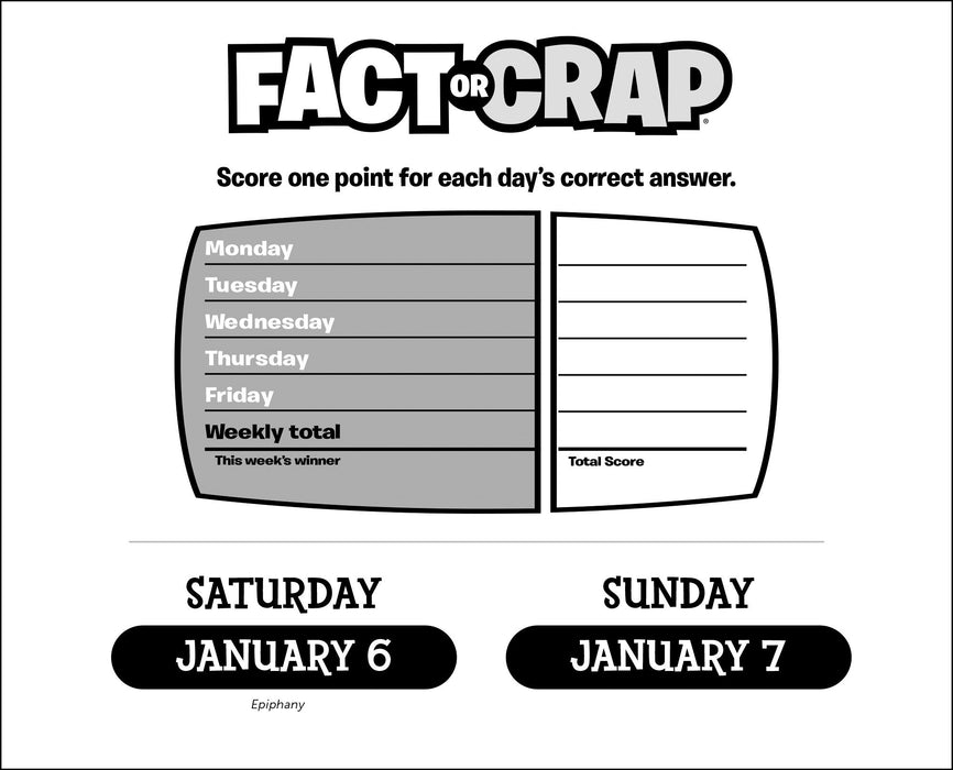 2024 Fact Or Crap Page-A-Day