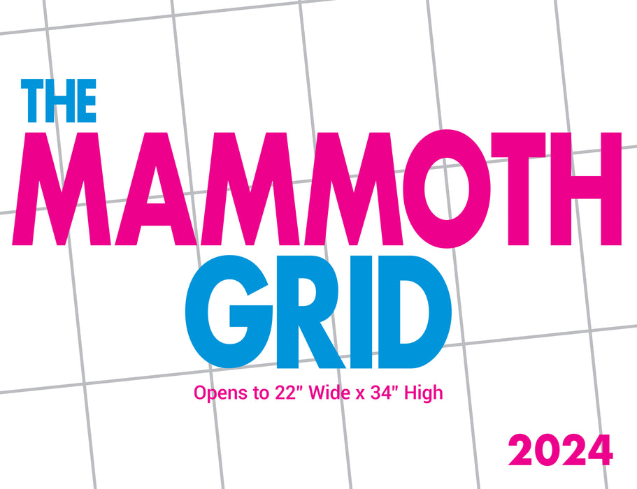 2024 Mammoth Grid Large Wall Calendar