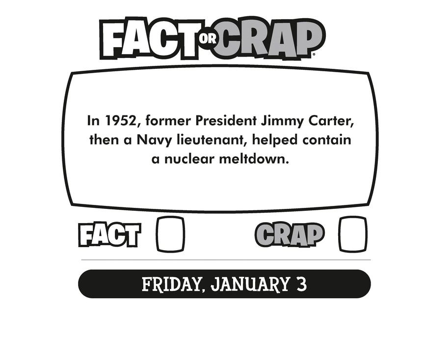 2025 Fact or Crap Box Page-A-Day Calendar by  Calendar Ink from Calendar Club
