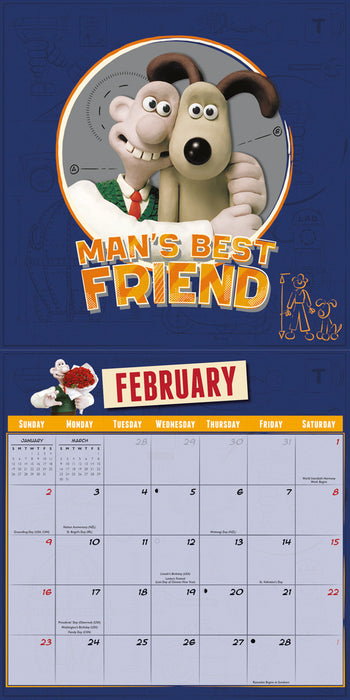 2025 Wallace & Gromit Wall Calendar