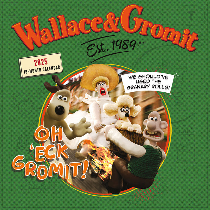 2025 Wallace & Gromit Wall Calendar