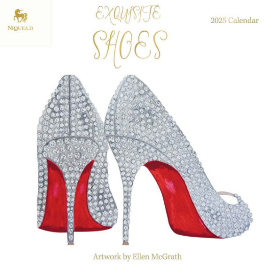 2025 Exquisite Shoes Wall Calendar