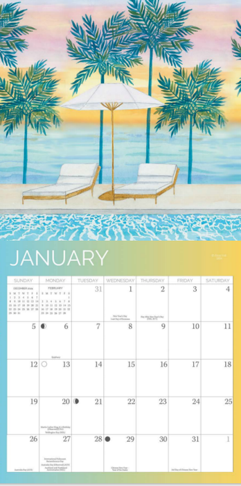 2025 Vacation Wall Calendar