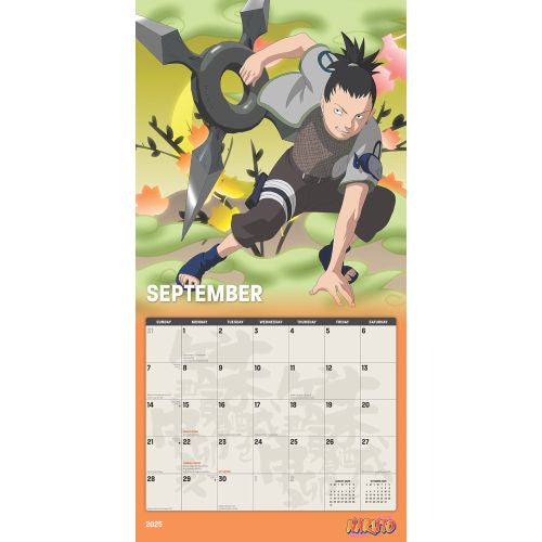 2025 Naruto Wall Calendar