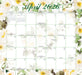 Floral Jumbo Magic Grip 2026 Large Wall Calendar