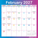 Rainbow Magic Grip 2027 Square Wall Calendar