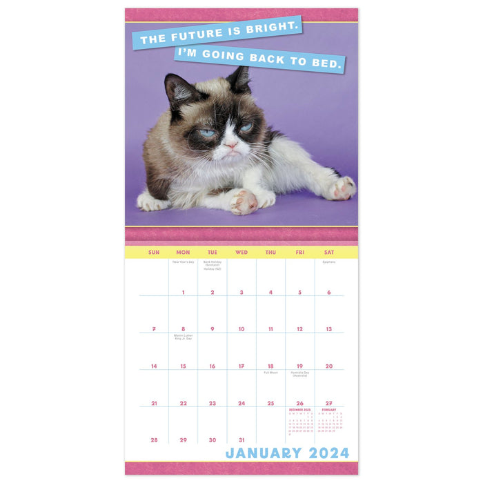 2024 Grumpy Cat Mini Wall Calendar