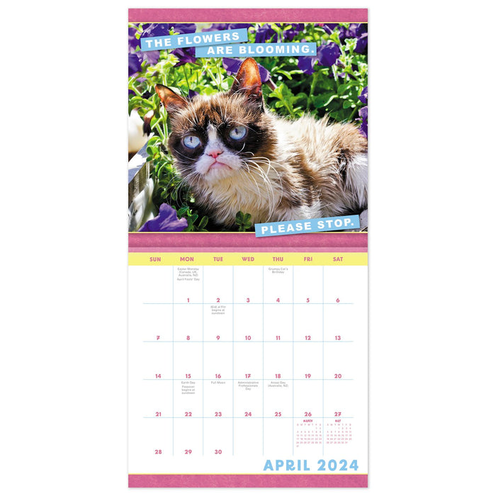 2024 Grumpy Cat Mini Wall Calendar