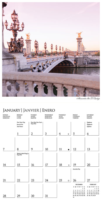 2024 A Parisian Life Mini Wall Calendar