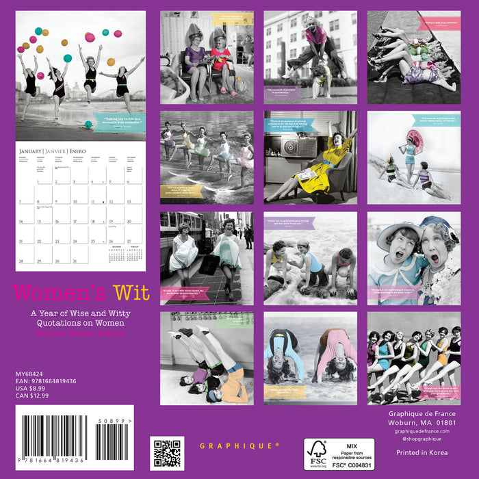 2024 Woman's Wit Mini Wall Calendar