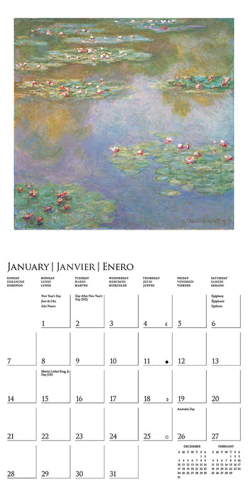 2024 Monet Mini Wall Calendar