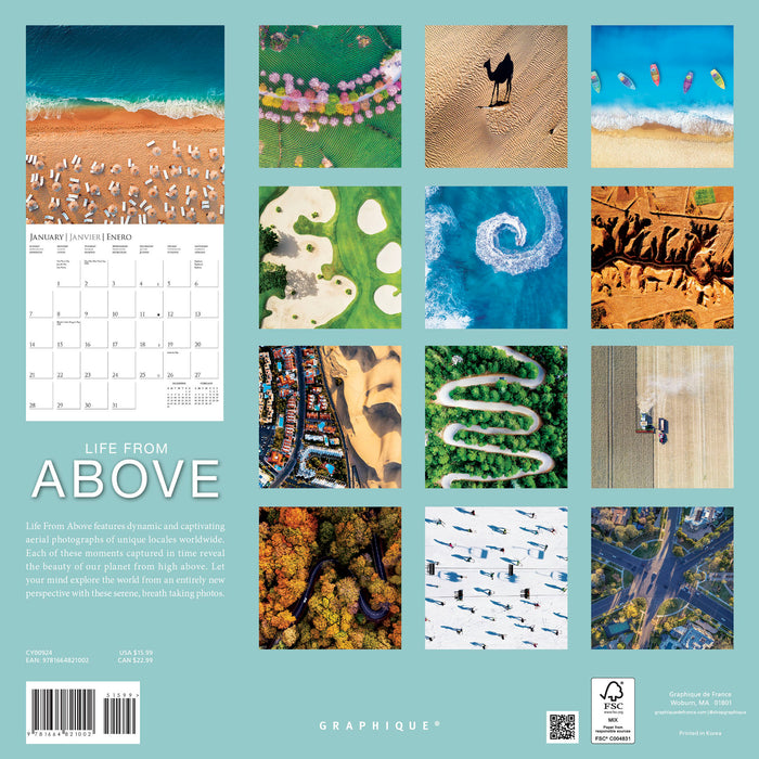 2024 Life From Above Wall Calendar