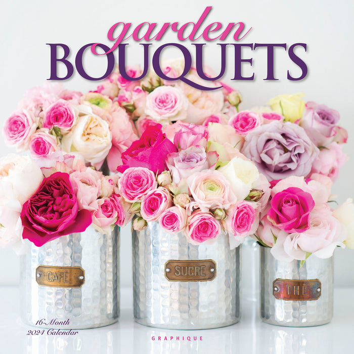 2024 Garden Bouquets Wall Calendar
