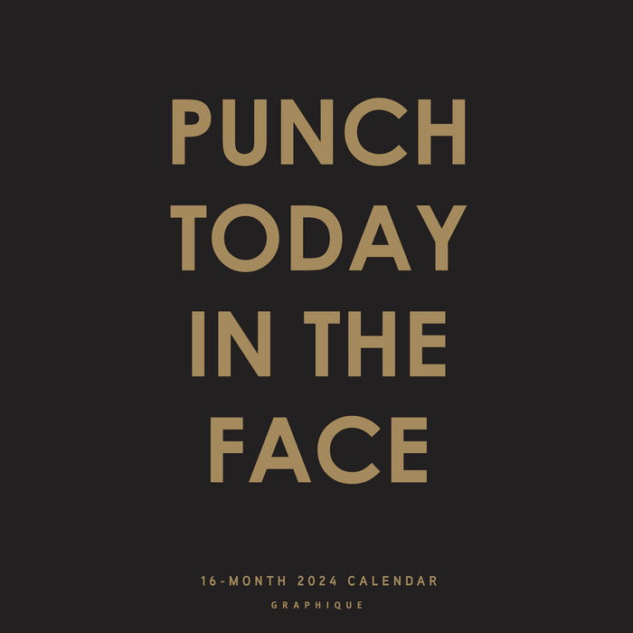 2024 Punch Today in the Face Wall Calendar