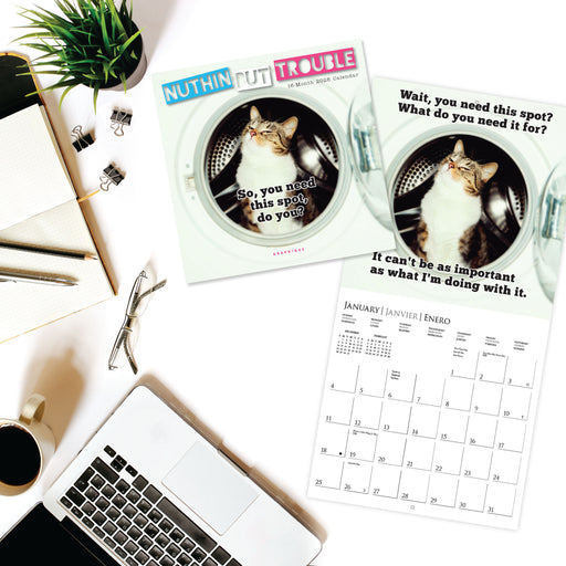 Nuthin' But Trouble 2026 Mini Wall Calendar
