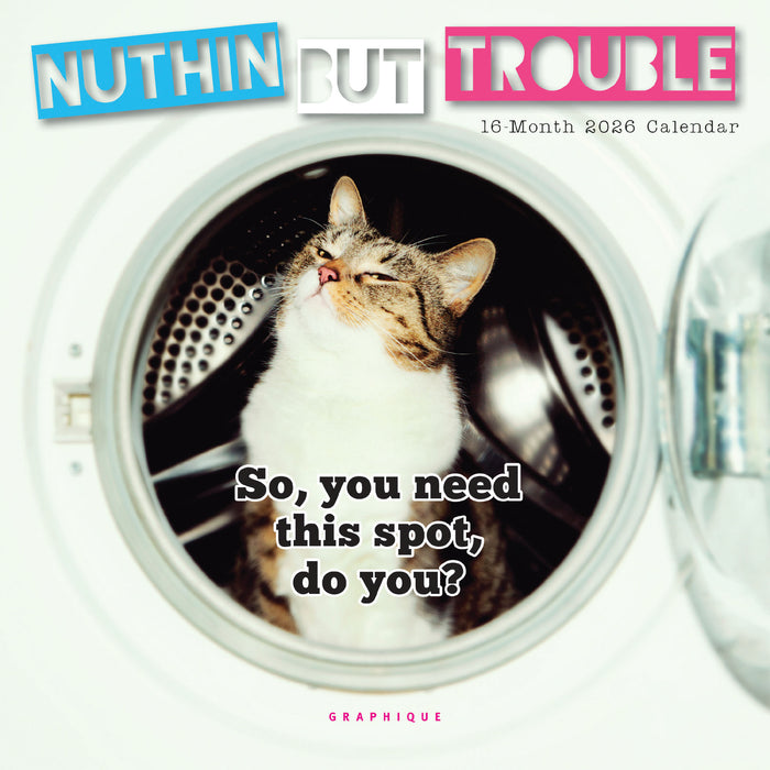Nuthin' But Trouble 2026 Mini Wall Calendar