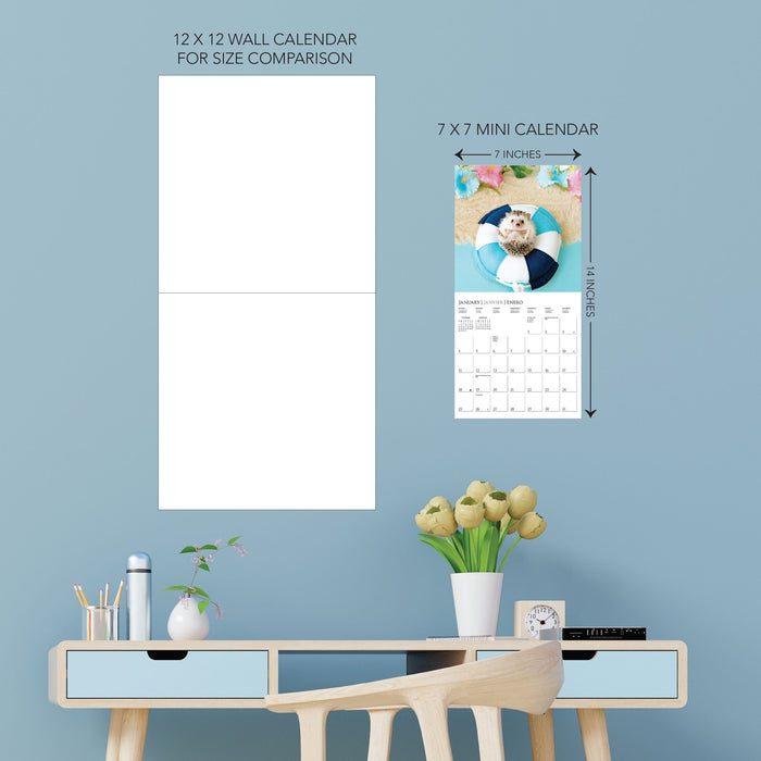 Happiest Hedgehogs 2026 Mini Wall Calendar