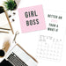 Girl Boss 2026 Mini Wall Calendar