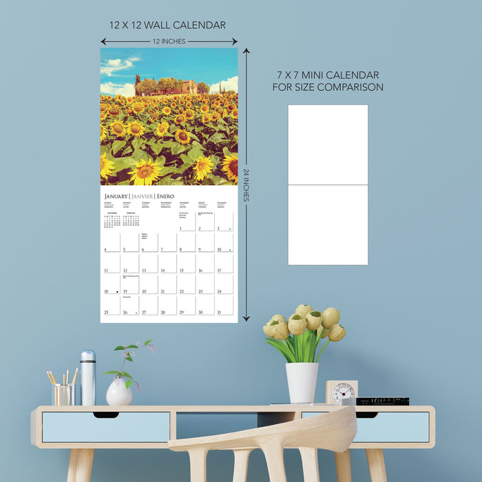 Tuscany 2026 Square Wall Calendar