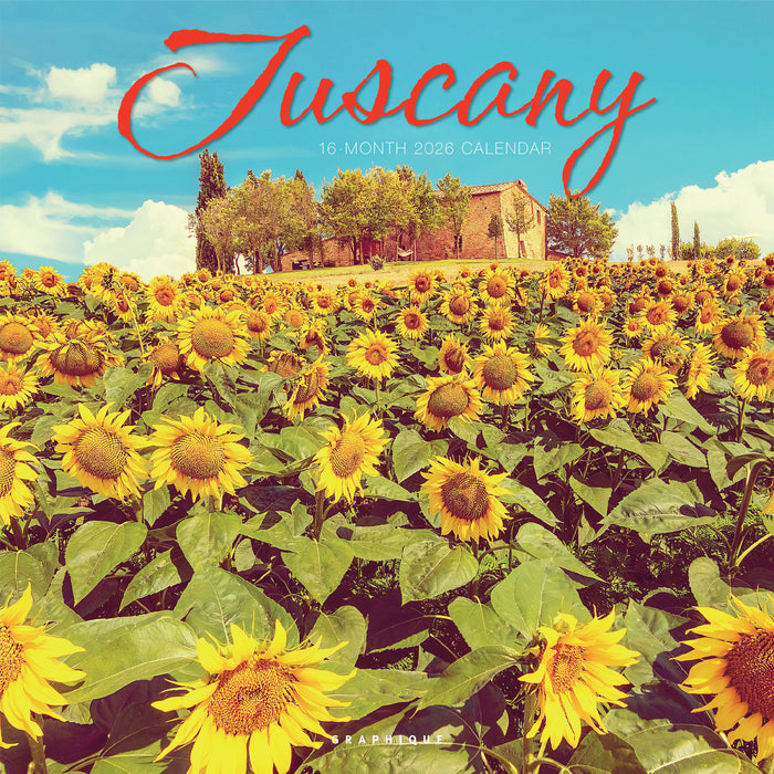 Tuscany 2026 Square Wall Calendar