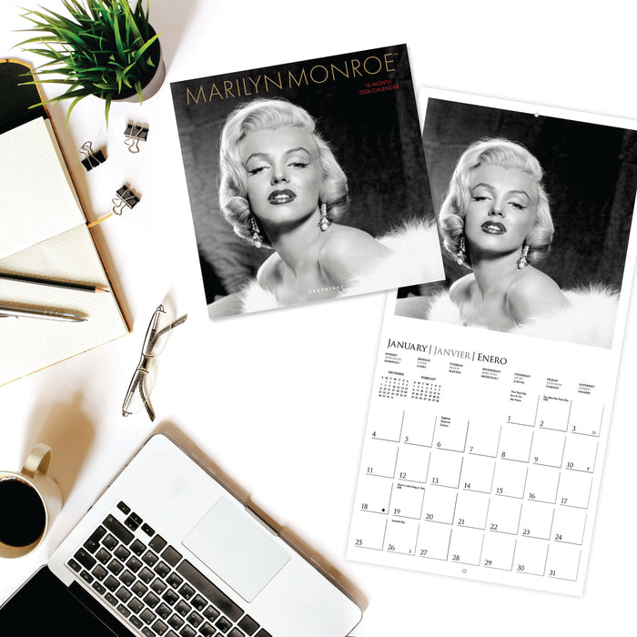 Marilyn Monroe 2026 Square Wall Calendar