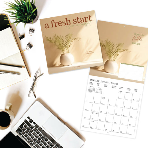 A Fresh Start 2026 Square Wall Calendar