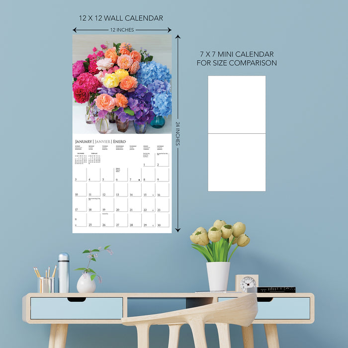 Garden Bouquets 2027 Square Wall Calendar