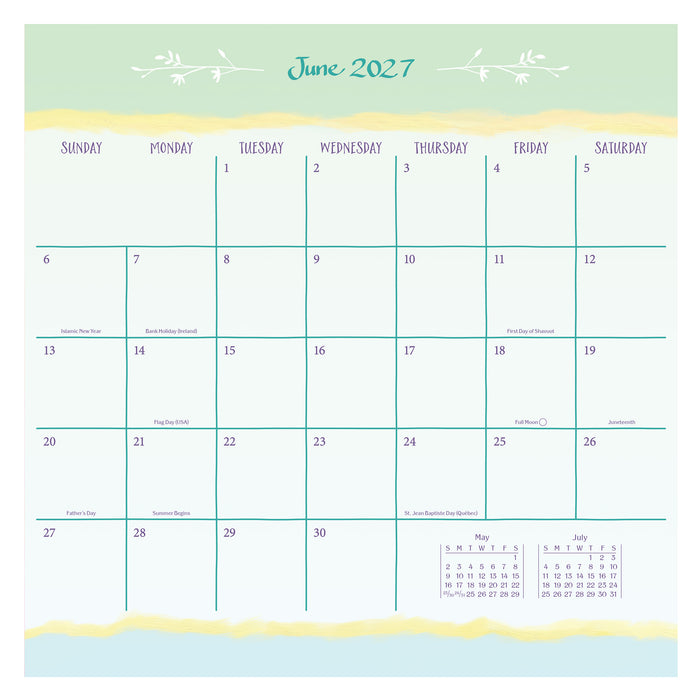 Mum You Mean The World 2027 Square Wall Calendar