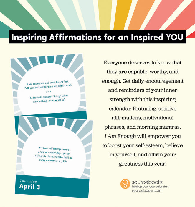 2025 I Am Enough Affirmations Page-A-Day Calendar