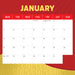 AFL Gold Coast Suns 2026 Square Wall Calendar