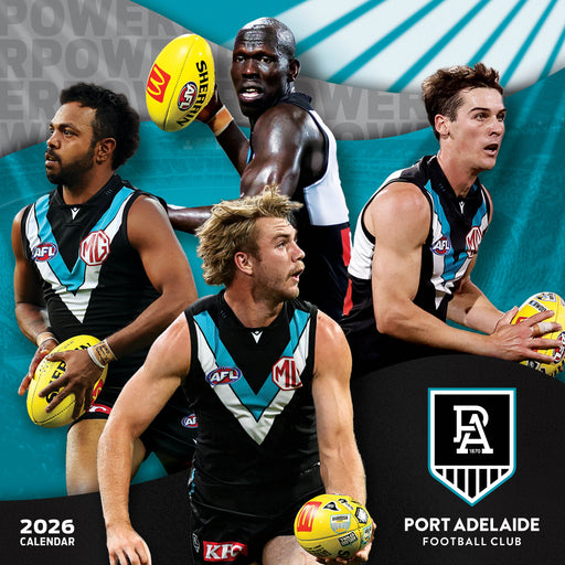 AFL Port Adelaide Power 2026 Square Wall Calendar