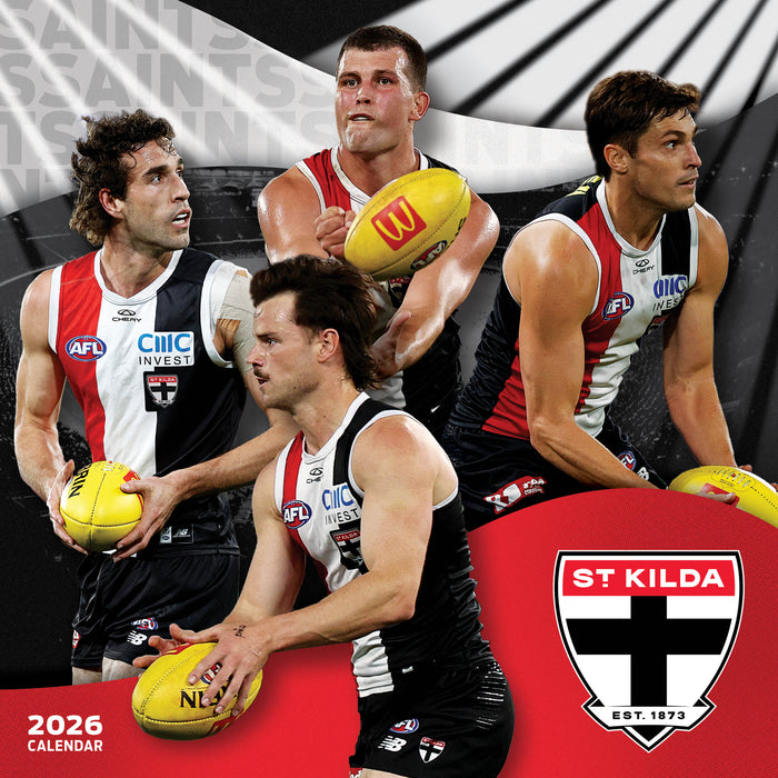 AFL St Kilda Saints 2026 Square Wall Calendar