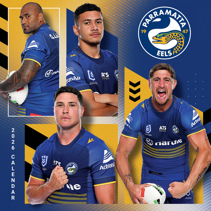 NRL Parramatta Eels 2026 Square Wall Calendar