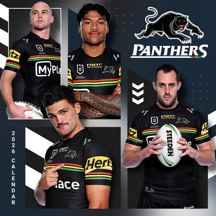 NRL Penrith Panthers 2026 Square Wall Calendar
