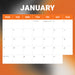 NRL Wests Tigers 2026 Square Wall Calendar