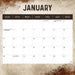 Working Class Man 2027 Square Wall Calendar