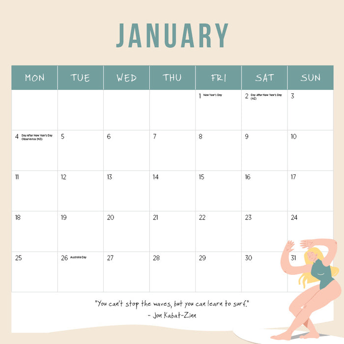 The Big Surf The Biggest Waves 2027 Square Wall Calendar