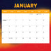 AFL Adelaide Crows 2027 Square Wall Calendar