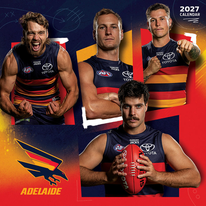 AFL Adelaide Crows 2027 Square Wall Calendar