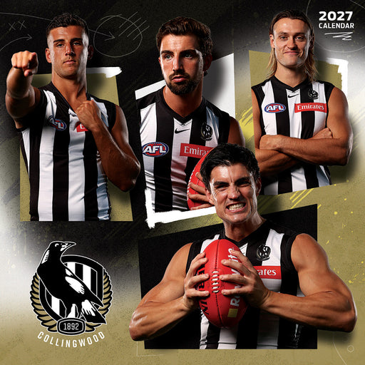 AFL Collingwood Magpies 2027 Square Wall Calendar