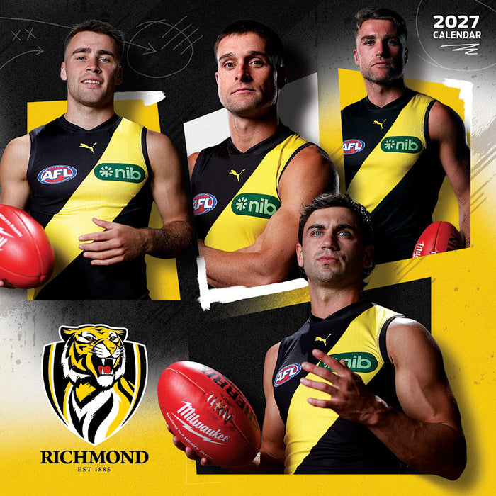 AFL Richmond Tigers 2027 Square Wall Calendar