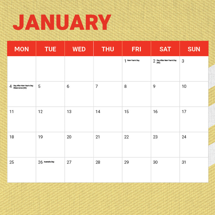 NRL Dolphins 2027 Square Wall Calendar