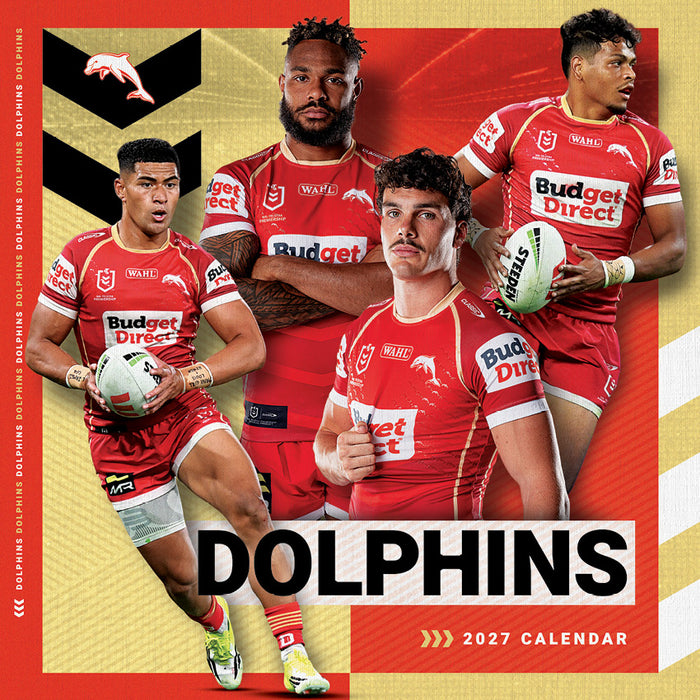 NRL Dolphins 2027 Square Wall Calendar
