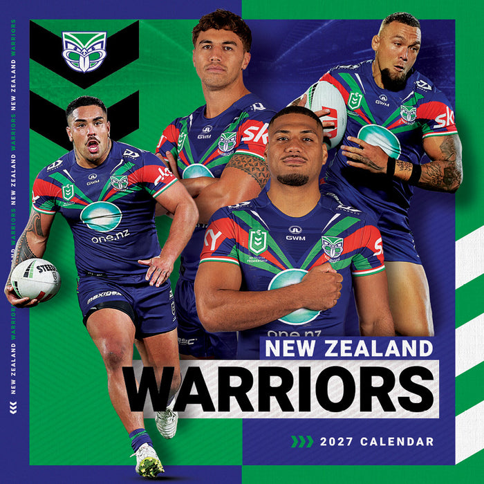 NRL NZ Warriors 2027 Square Wall Calendar
