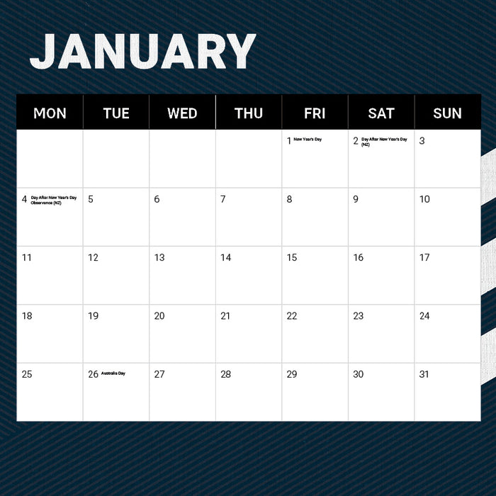 NRL Penrith Panthers 2027 Square Wall Calendar