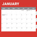 NRL St George Illawarra Dragon 2027 Square Wall Calendar