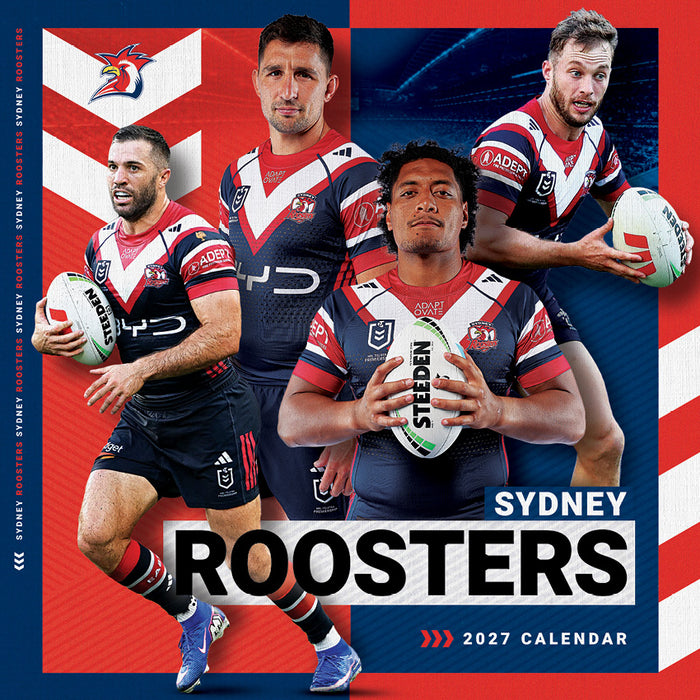 NRL Sydney Roosters 2027 Square Wall Calendar